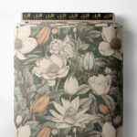 Petal flower style with white,green colors