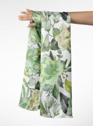 Bloom flower style with green,white colors - Image 3