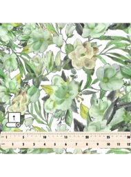 Bloom flower style with green,white colors - Image 5