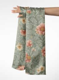 Bloom flower style with pink,green colors - Image 3