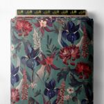 Petal flower style with red,green colors