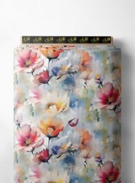 Petal flower style with pink,yellow colors