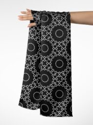 Flower geometric style with black, white colors - Image 3
