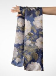 Petal flower style with white,blue colors - Image 3