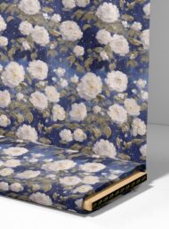 Petal flower style with white,blue colors - Image 4