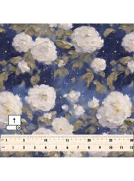 Petal flower style with white,blue colors - Image 5