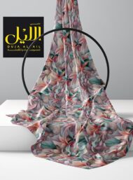 Leaf flower style with pink,green colors - Image 2