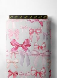 Bow others style with pink,grey colors