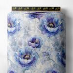 Petal flower style with purple,white colors