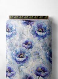 Petal flower style with purple,white colors