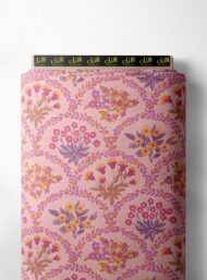 Bloom flower style with pink,purple colors