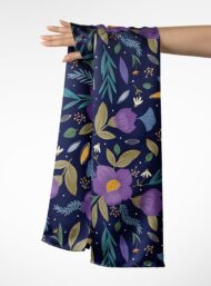 Bloom flower style with purple,green colors - Image 3