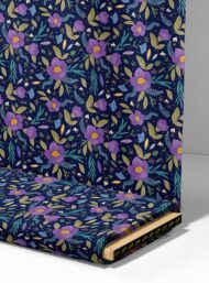 Bloom flower style with purple,green colors - Image 4