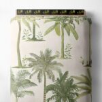 Palm nature style with green,white colors