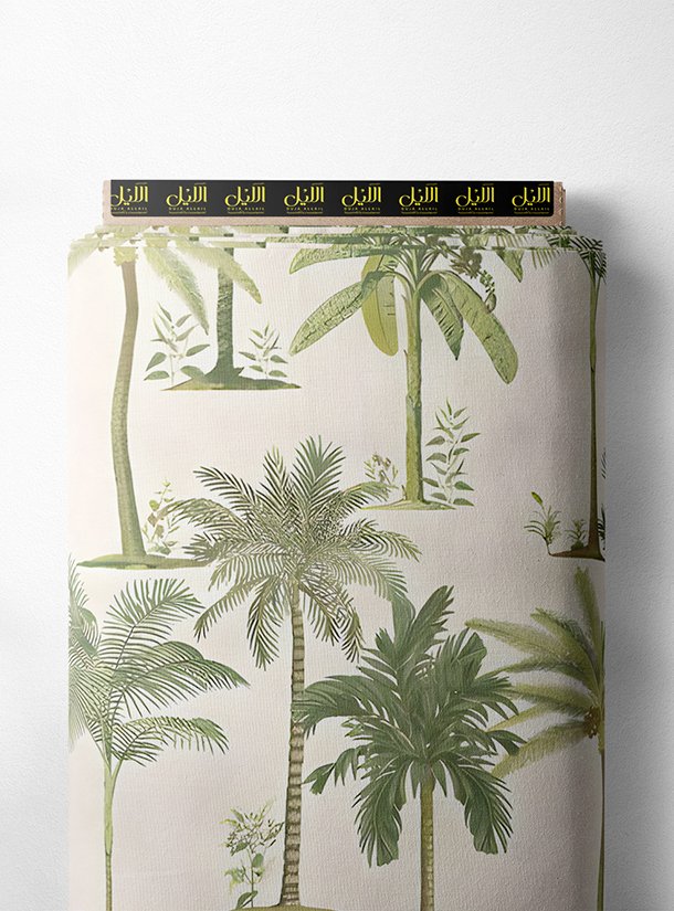 LAI01-3144_1.jpg Palm nature style with green,white colors - Image 1