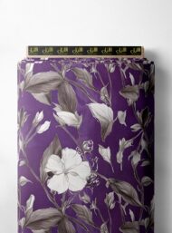 Petal flower style with white,purple colors