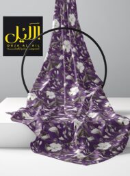 Petal flower style with white,purple colors - Image 2