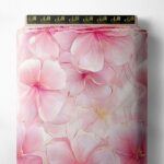 Petal flower style with pink, white colors