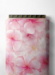 Petal flower style with pink, white colors