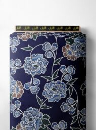 Bloom flower style with blue,green colors