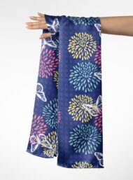 Butterfly flower style with pink,blue colors - Image 3