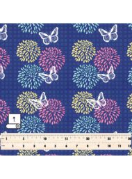 Butterfly flower style with pink,blue colors - Image 5