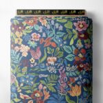 Leaf flower style with green,blue colors