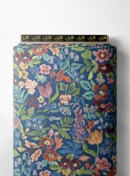 Leaf flower style with green,blue colors