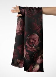 Rose flower style with red,black colors - Image 3