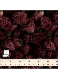 Rose flower style with red,black colors - Image 5