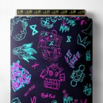 Skull others style with blue,pink colors