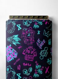 Skull others style with blue,pink colors