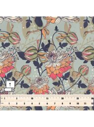 Bloom flower style with green,pink colors - Image 5