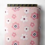 Petal flower style with pink,white colors