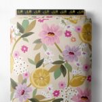 Lemon flower style with pink,yellow colors