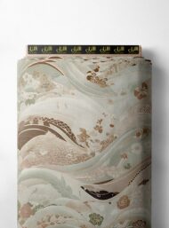 Wave nature style with brown,green colors