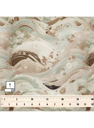 Wave nature style with brown,green colors - Image 5