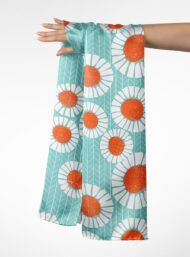 Petal flower style with white,orange colors - Image 3