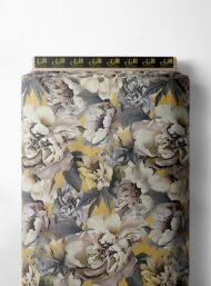 Petal flower style with grey,yellow colors