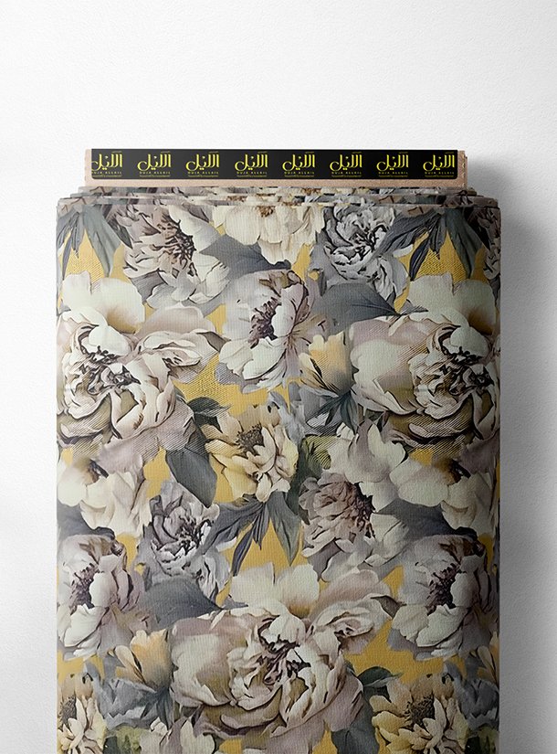 LAI01-3188_1.jpg Petal flower style with grey,yellow colors - Image 1