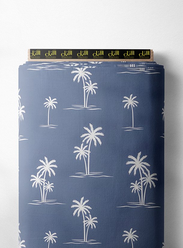 LAI01-3192_1.jpg Palm nature style with white, blue colors - Image 1