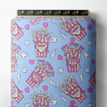 Popcorn others style with pink,blue colors