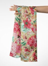 Rose flower style with pink,green colors - Image 3