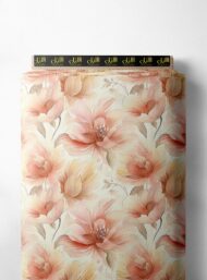 Bloom flower style with pink,white colors