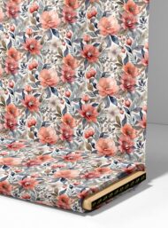 Bloom flower style with pink,green colors - Image 4