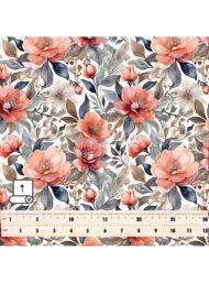 Bloom flower style with pink,green colors - Image 5