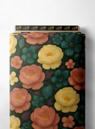 Rose flower style with yellow,pink colors