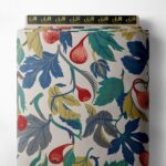 Leaf flower style with green,red colors