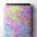 Bloom flower style with pink,yellow colors