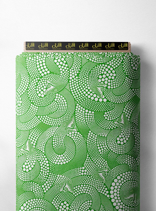 LAI01-3210_1.jpg Snake others style with green, white colors - Image 1
